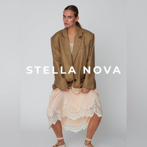 Stella Nova,Copenhagen, Luxury, Pure Sheep Suede,Straight Pants,Black,Size 34/4 - Picture 4 of 13